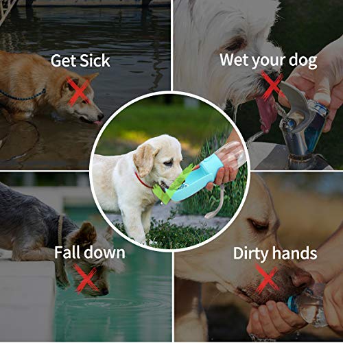 MGLIMZ Dog Water Bottle, Foldable Pet Portable Water Dispenser with Drinking Feeder, Leak proof Water Bottle for Dogs… - Image 7