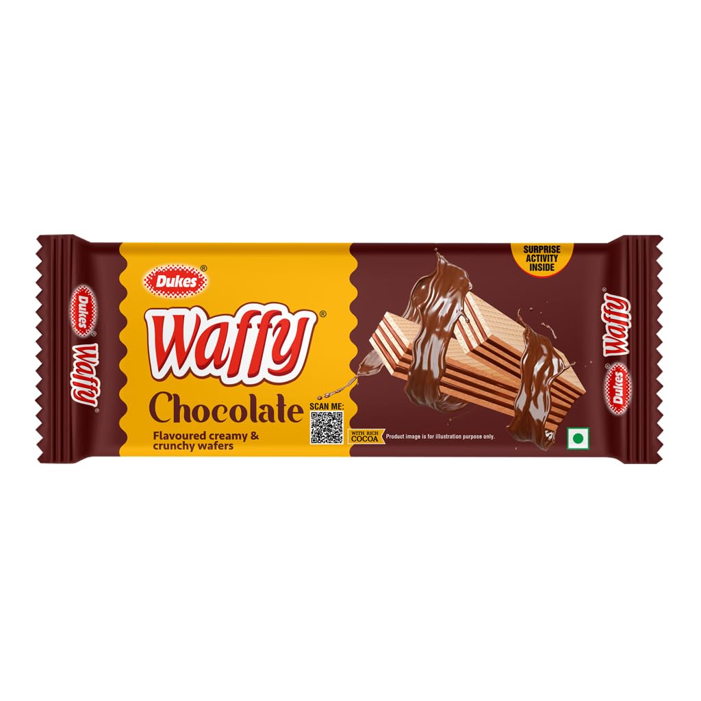 Dukes Waffy - Chocolate flavoured creamy & crunchy Wafers (60/55 grams)