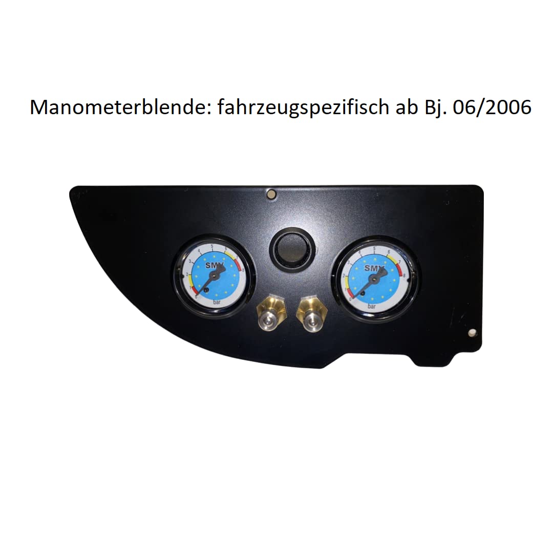 Suspension pneumatique pour camping-car Z6 avec cache manomètre spécifique au véhicule Convient pour Fiat Ducato/Peugeot Boxer/Citroën Jumper (Type 250) à partir de l'année de