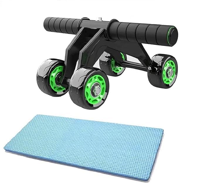 FIRST CHOICE Professional Abs Workout 4 Wheel Ab Roller Perfect Home Gym Equipment for Men and Women Exercises - Black (B0CZJNFJYN) Amazon Price History, Amazon Price Tracker