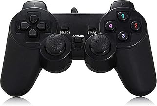 ゲームパッド pc用ゲームパッド ゲームパッドコントローラー USB有線ゲームパッドシングル/ダブル 2重振動ゲームコントローラ 印キーは感圧 ジョイスティック360° 遅延なし コントローラー 有線 PC USB 有線ゲームパッド 人体工学