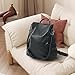 cocururu Women Backpack Purse PU Leather Anti-theft Casual Shoulder Bag Fashion Ladies Satchel Bags (black)