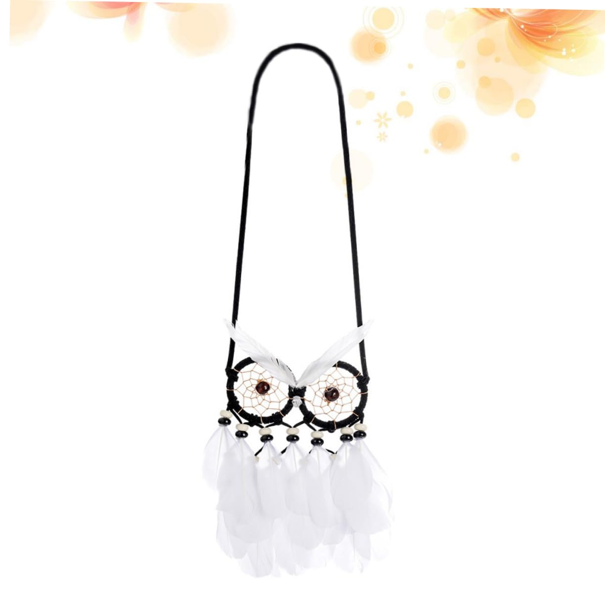 Ciieeo Owl Dream Catcher Valentine’s Catcher Pendant Valentines Dreamcatcher Hanging Pendant Decoration for Bedroom Home Decor