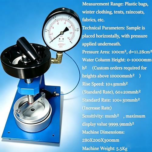 Probador de presión hidrostática para evaluar la filtración en impermeables 2