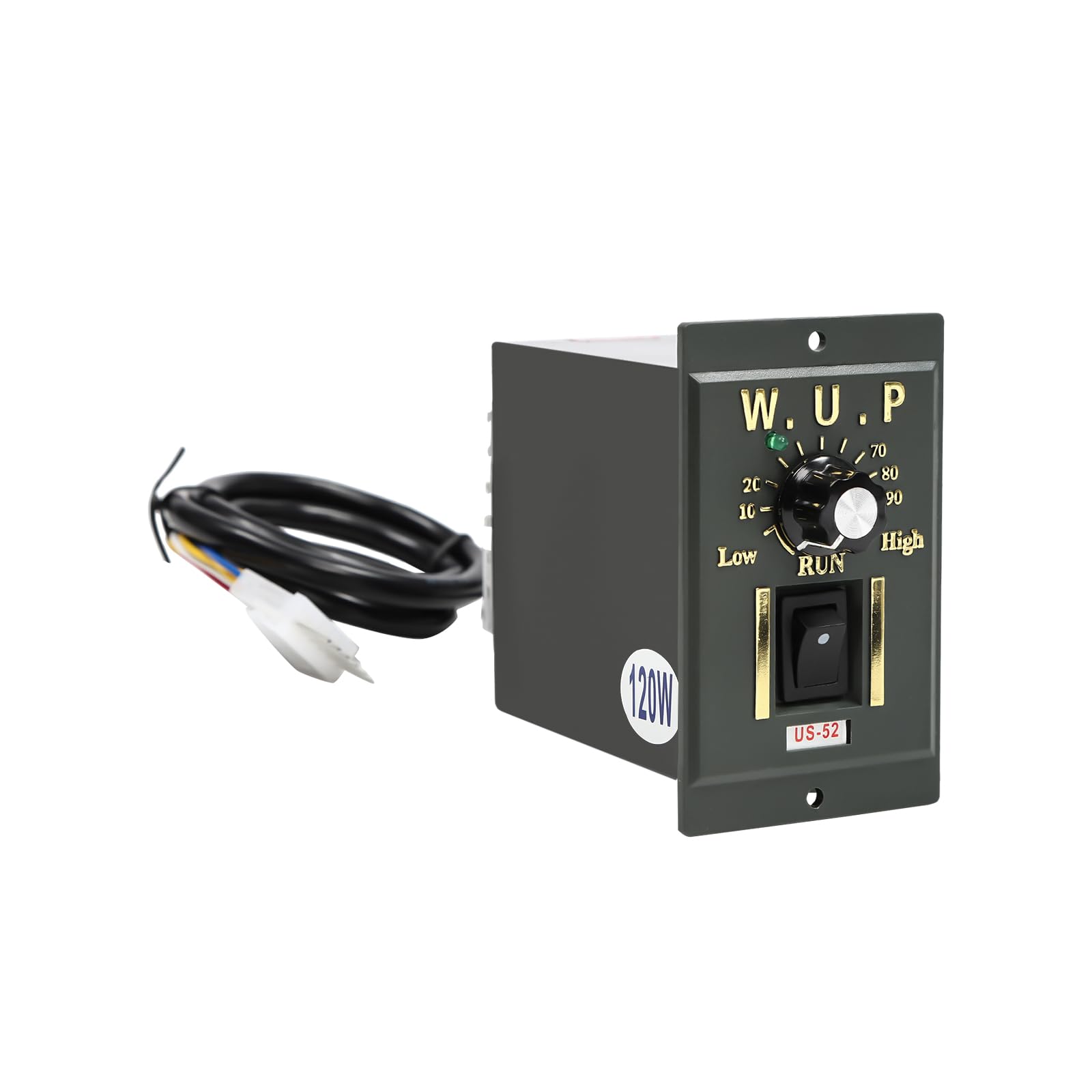 Moteur de réducteur à vis sans fin, 120W 220V Contrôleur de vitesse industriel, Rapport de réduction: 30: 1, Moteur électrique à engrenages, pour équipement de bureau
