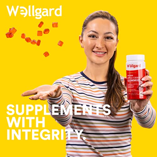 Wellgard Vegan Apple Cider Vinegar Gummies, Gold Standard 1000mg ACV Gummies with Vitamin C, Chromium and Pomegranate, Non-GMO, Gluten-Free & Gelatine-Free - Image 5