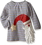 Mud Pie Girls' Holiday Dress Ruffle