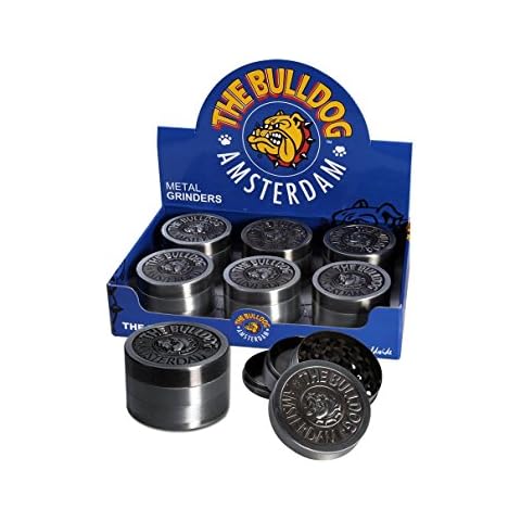 Original The Bulldog Amsterdam Grinder Diameter 51 mm Aluminium 4 Part Grinder # SF Cover