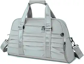 Bolsa Mala De Mão Unissex Academia Para Blogueiras Esportes Viagens Com Porta Tênis Treino Piscina Praia Com Alça Transversal