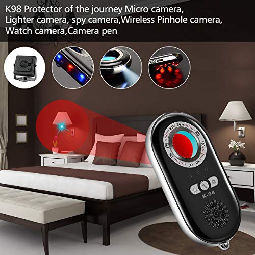Anti Spy Hidden Camera Detector, AHNR Wireless Signal Pinhole Laser Lens GSM Detector Ultra-high Sensitivity Full-Range Tracker Finder