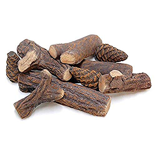 Regal Flame 9 Piece Petite Set of Ceramic Wood Gas Fireplace Logs Logs for All Types of Indoor, Gas Inserts, Ventless & Vent Free, Propane, Gel, Ethanol, Electric, or Outdoor Fireplaces & Fire Pits. - Thumbnail 2