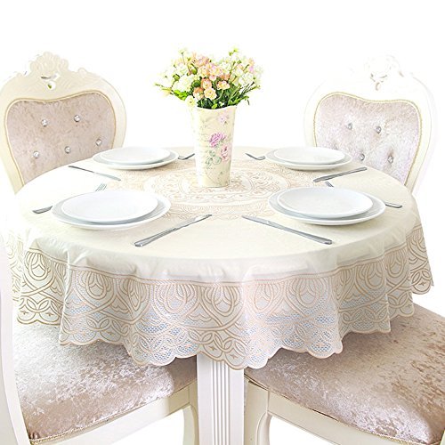 Nappe de style européen de haute qualité en PVC à motif dentelle douce pour restaurant