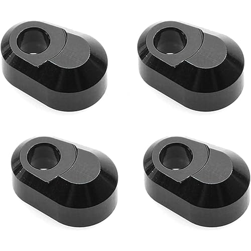 Aluminum Hinge Pin Retainer Compatible for Traxxas X-Maxx 6S 8S XRT Suspension Pin Retainer RC Upgrade Parts(Black)