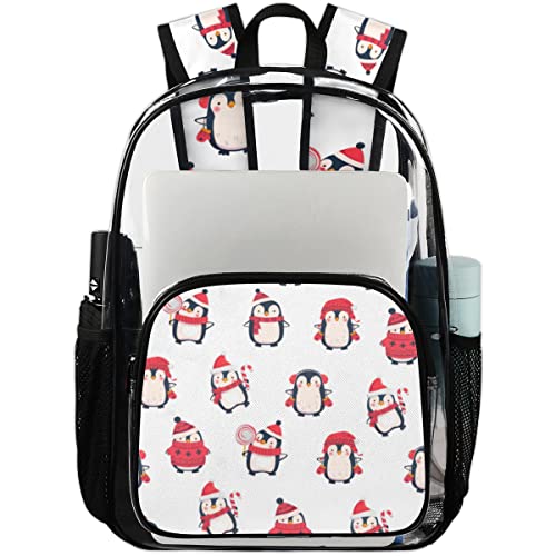 Sac transparent en PVC résistant avec sangle colorée en maille claire pour le sport