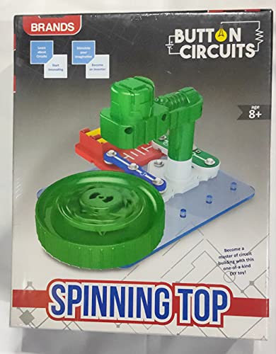 Image of Spinning Top Button Circuit Game Science Educational Toy for Kids(Multi Color)
