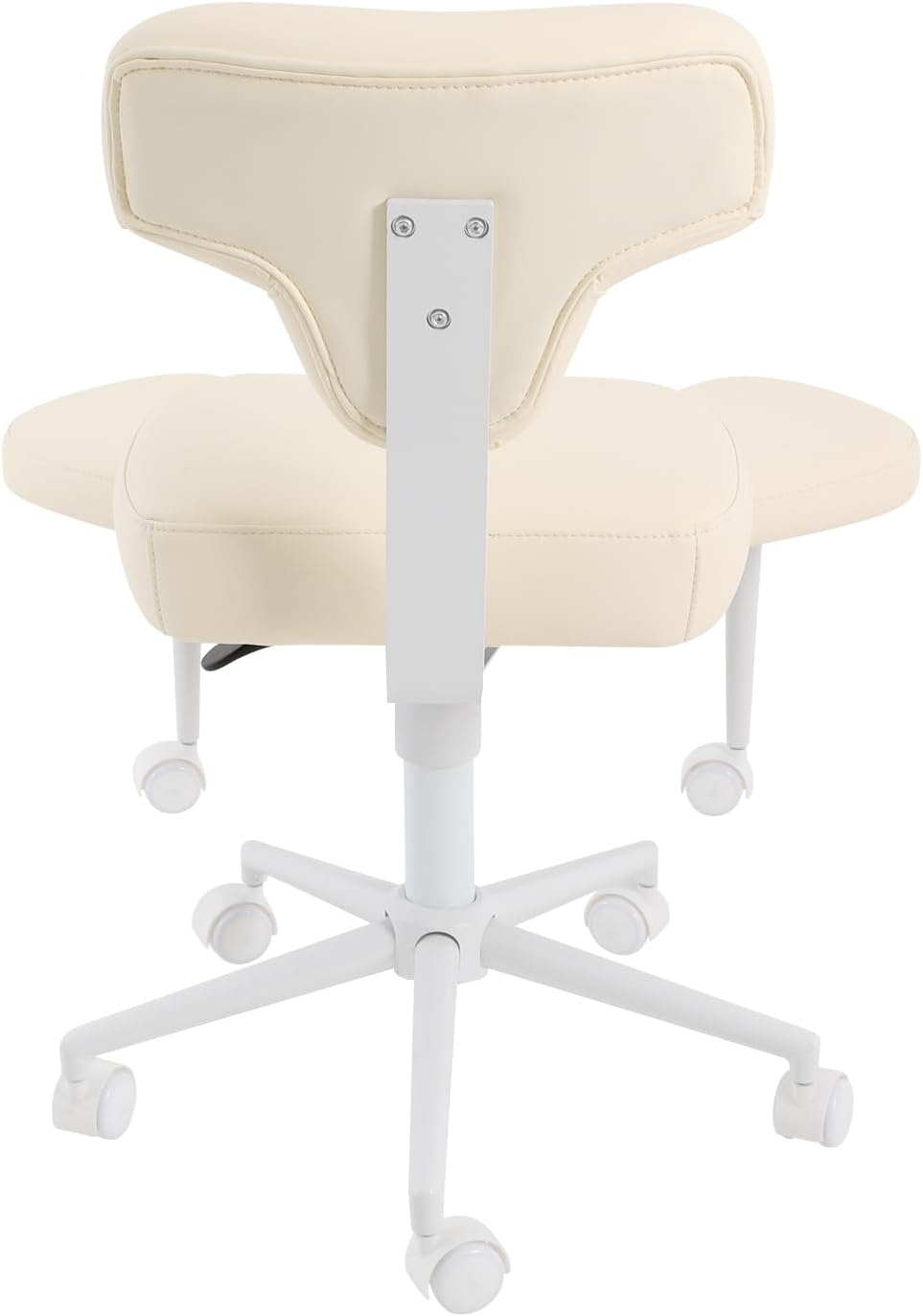 Ergonomic Cross Legged Chair with 360° Swivel Seat, Office Chair with Adjustable Footstool, Meditation Kneeling Chair for Office, Yoga, Home, 286.6 lbs Capacity, Height Adjustable (Beige)