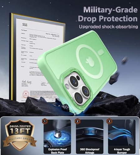Magnetic iPhone 15 Pro Case with Strong MagSafe & Drop Protection