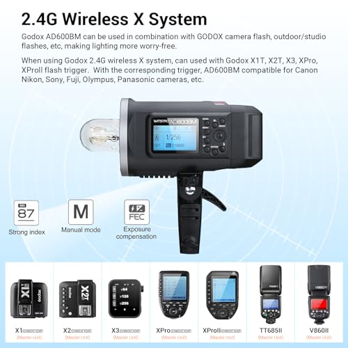 Ficha técnica Godox AD600BM Bowens Mount 600Ws GN87 HSS al Aire Libre Flash Strobe Ligero con 2.4G Inalámbrico X Sistema 8700mAh Batería para Proporcionar 500 Completa Potencia Flashes Reciclar en 0,01-2,5 Segundo - Fernando Cortés Ficha técnica Godox AD600BM Bowens Mount 600Ws GN87 HSS al Aire Libre Flash Strobe Ligero con 2.4G Inalámbrico X Sistema 8700mAh Batería para Proporcionar 500 Completa Potencia Flashes Reciclar en 0,01-2,5 Segundo - Fernando Cortés