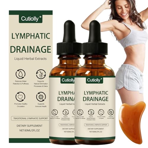 Lynae Drainant Lymphatique,2pcs Lymphatique Gouttes,Drainage Lymphatique,Drainant Lymphatique,Drainage Lymphatique Corps Complet,Support Système Lymphatique,Naturelles Pour Femmes Hommes