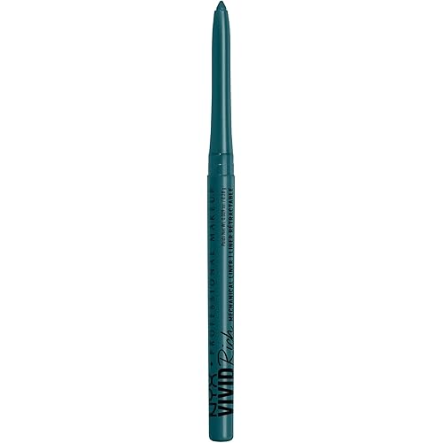NYX PROFESSIONAL MAKEUP Mechanical Eye Pencil, Vivid Rich Mechanical, Creamy Retractable Eyeliner - Aquamarine Dream, Aqua Green Eyeliner