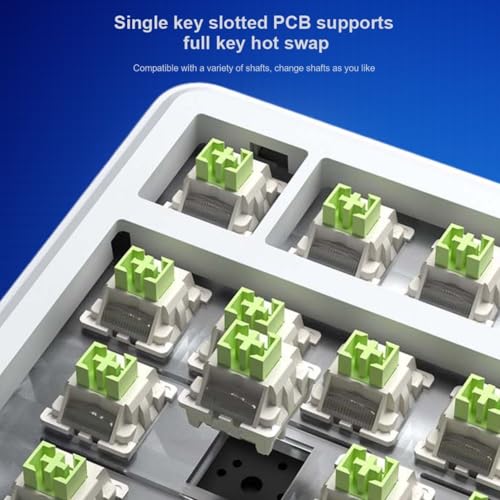Image of Aula F75 MAX Tri-Mode Wireless Gaming Keyboard, TFT Screen, Knob, Hot Swappable, 2.4GHz /Type-C /BT5.0, Gasket Creamy for PC /Mac /Office /Gaming || F75Max
