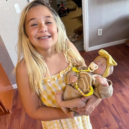 Lonian 18 Zoll Reborn Puppe weicher Körper realistische neugeborenes Baby Puppe Silikon Vinyl beschwert Körper Aussehen echte schlafende Puppe – Bild 4