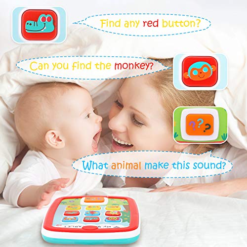 Zooawa Baby Learning Toy, Early Development Educational Learning Toy, Voice Music Alphabet Electronic Interactive Pretend Toy for Kids Toddler Infants - Colorful - Thumbnail 2