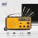 Solar Kurbelradio AM/FM Solar Radio Tragbar Notfallradio mit 8000mAh Wiederaufladbare Batterie, Led Taschenlampe, SOS Alarm und Handkurbel Dynamo für Camping, Survival, Reisen, Notfall (Orange)