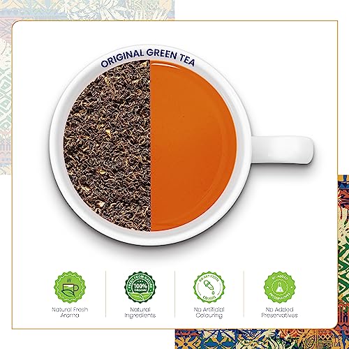 Image of Dabri Detox Green Tea 300gm Combo (Pack of 3 x 100gm Each Pouch)|Fresh Natural flavoured green tea for good health|Rich with Anti-Oxidants,Immunity Booster,Improves Metabolism & Used to Reduces Waist