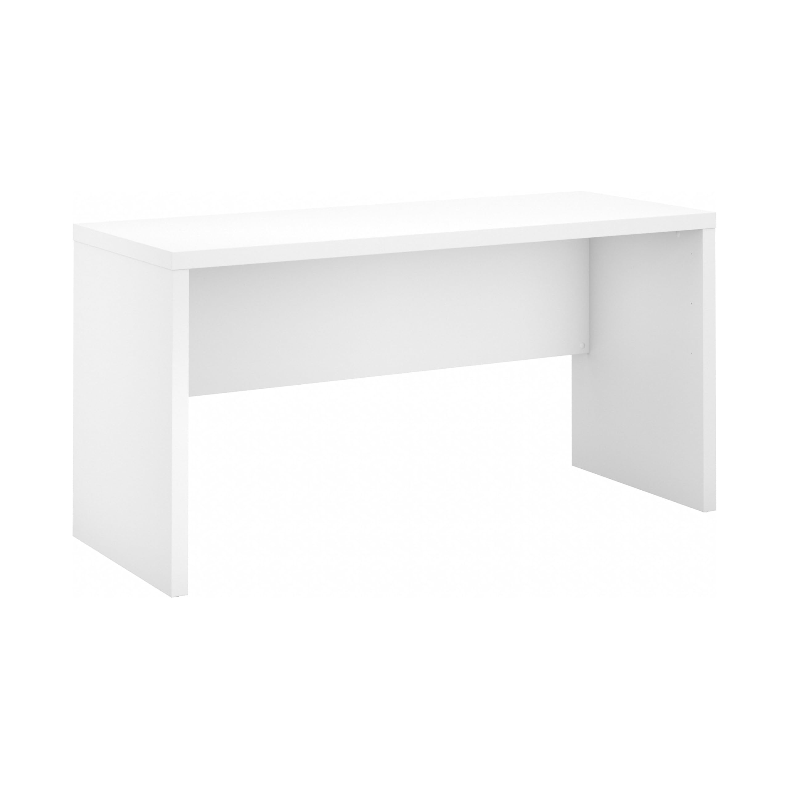 Bush Business Furniture Echo Collection Computer Desk for Home Office with Quick-to-Assemble Hardware, 60W, Pure White
