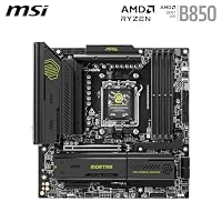 MSI MAG B850M Mortar WiFi Mainboard, mATX - Unterstützt AMD Ryzen 9000/8000 / 7000 Prozessoren, AM5-60A SPS VRM, DDR5 Memory Boost 8200+ MT/s (OC), PCIe 5.0 x16, M.2 Gen5, Wi-Fi 7, 5G LAN – Ansicht 2