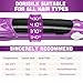 DORISILK 2.0 Upgraded Steam Hair Straightener and Curler, Ceramic 1 Inch Professional Salon Steampod Styler Plancha Vapor Iron, 450 LED Temp, 2 in 1, Purple