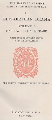 Elizabethan Drama Volume I: Marlowe, Shakespeare [Unknown] B008NOB3HO Book Cover