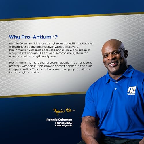 Image of Ronnie Coleman Signature Series Pro-Antium Whey Protein, Double Chocolate (21 Servings, 907g / 2lbs) | Supreme Multifaceted Protein Complex