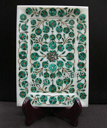 Plateau cadeau marbre blanc idéal pour décoration de table