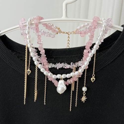 Collar de clavícula con perlas el regalo ideal para San Valentín 4