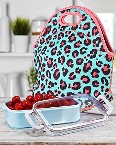 Yookee Home Lunch Bag Women Small Lunch Bag Kids Thermal Lunch Box Insulated Lunch Tote Bags Reusable Washable Neoprene Lunch Bags Preppy Lunchbox Kids Lightweight Meal Prep Bags For School Work #TOP3