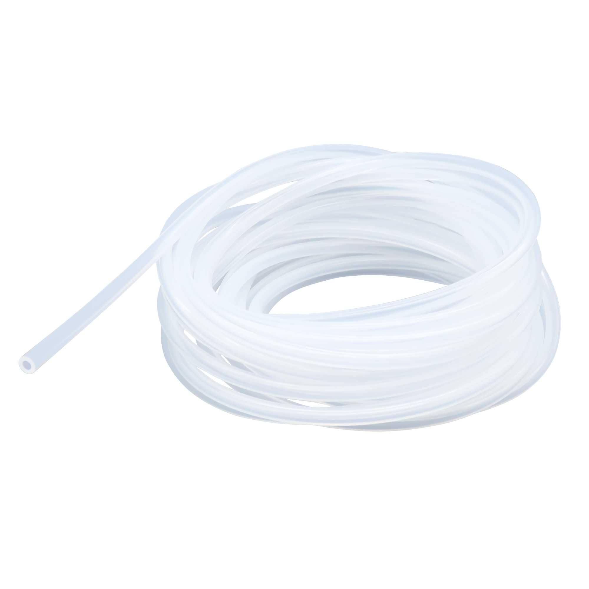 Lavmhab Clear Silicone Tube Food Grade Hoses 12Mm Id X 15Mm Od 8M, Flexible Silicone Rubber Tubing Water Air Pipes
