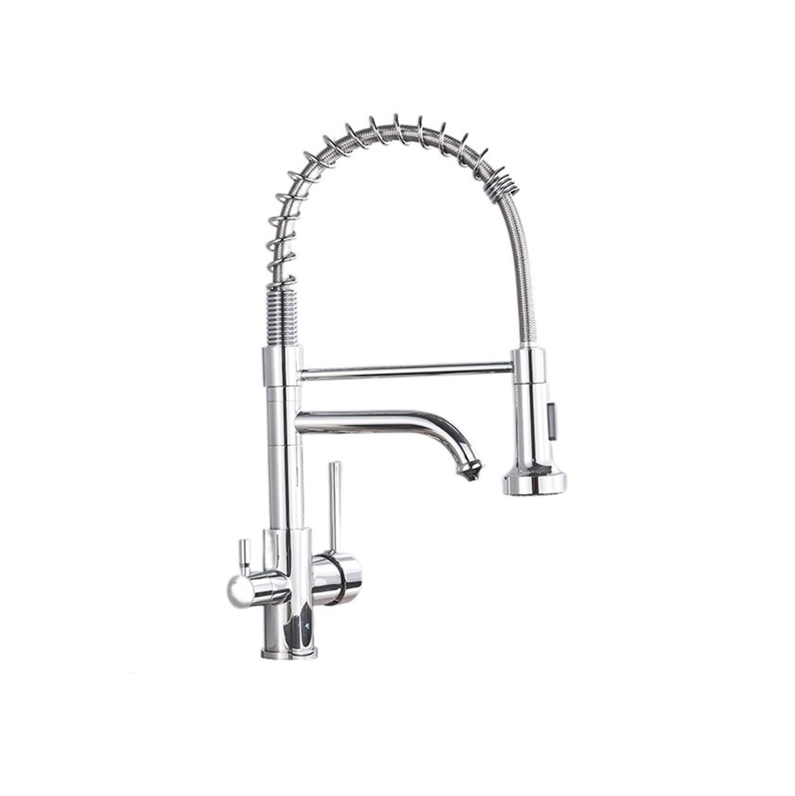BHFPFZA Ch Kitchen Faucet Water Filter Purifier with Dual Sprayer Easy Installat Drinking Tap Mixer for Home Use (pe A)
