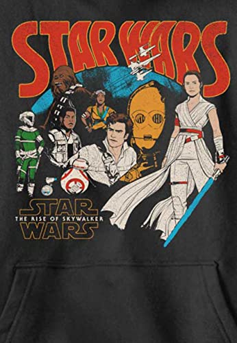 STAR WARS Boy's The Rise of Skywalker Retro Collage Pull Over Hoodie2