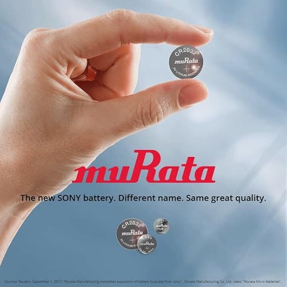 Murata LR1120 بطارية 1.55V خلية زر قلوية - تحل محل Sony LR1120 ( 2 بطاريات )