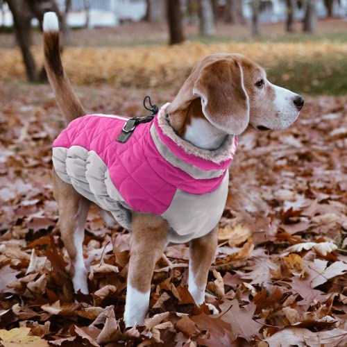 Image of Lelepet Dog Coat Warm Dog Winter Coat Waterproof Dogs Jacket with Harness | Reflective Pet Fleece Vest Zip-Up Cold Weather Coats for Extra Large Dogs Turtleneck & Windproof Padded Coats Great Dane 3XL