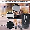 REESTBOO Dog Boots, 4 Pcs Waterproof Dog Shoes Pet Rain Boots with Reflective Straps & Anti-Slip Soles, Doggie Paw Protectors Pet Running Shoes for Outdoor Indoor Wearing (Black, L)