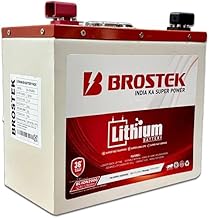 BROSTEK Lithium ion LFP battery for inverters, 12.8 V/1280WH/100Ah, Compatible all brands Inverters, Backup 150 Ah, Zero Maintenance, Smart Long Life Battery, Compact, Thermal stability,3 yrs warranty