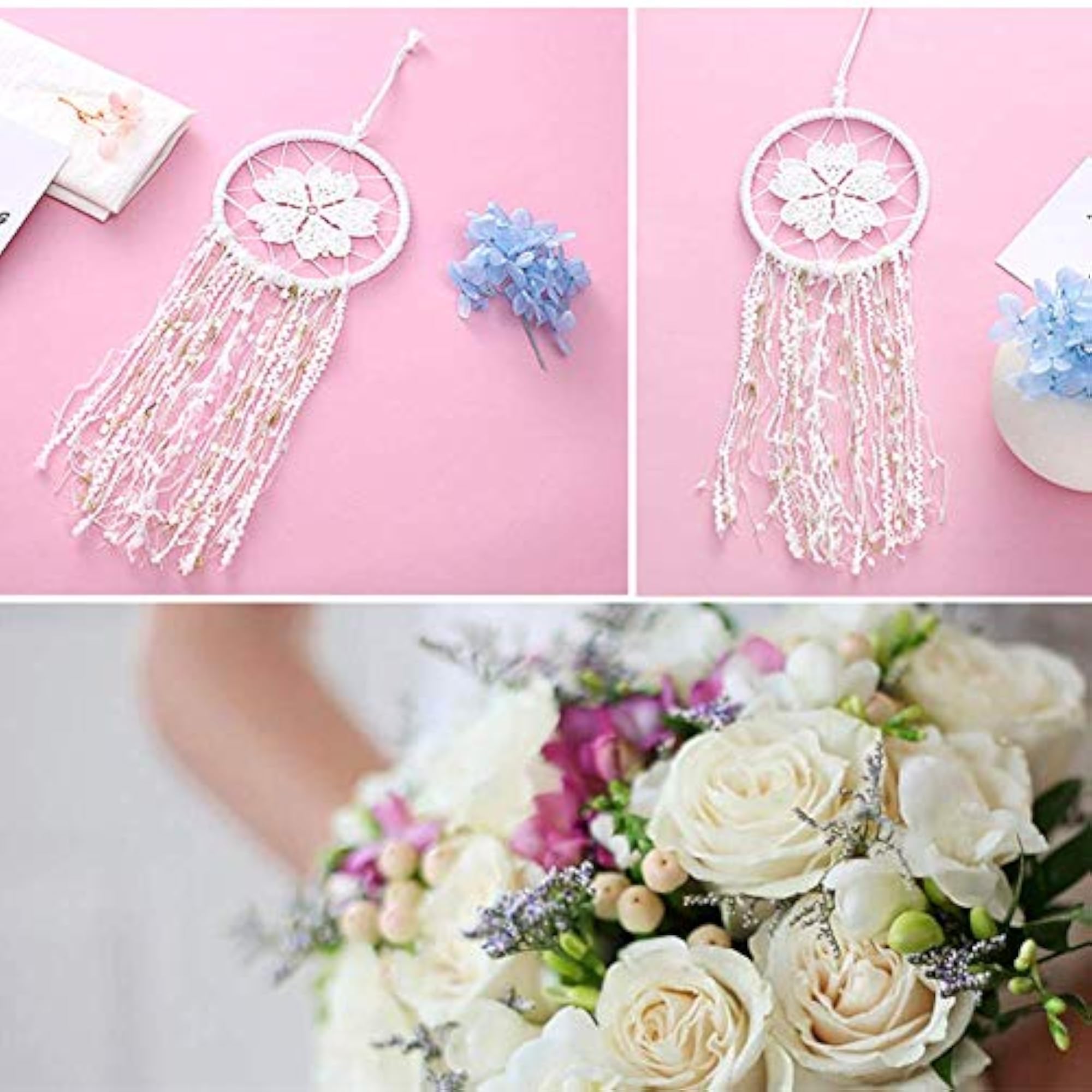 Large Dream Catcher Wall Hanging for Car, Macrame Kit