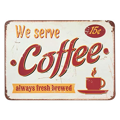 Ducomi Placas de Pared Decoración Hogar Metal Vintage. Cuadros Decora