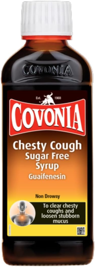 – Chesty Cough Sugar Free Syrup Loosen Chesty Coughs & Troublesome Stubborn Mucus Alcohol Free Suitable For Vegetarians & Vegans For Adults & Children Aged 12 + Cough Medicine 150ml
