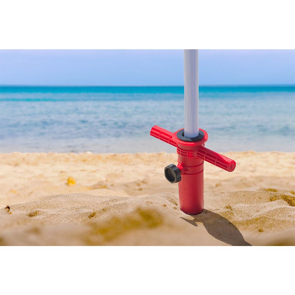 Porta Ombrellone da Spiaggia PINCHO Supporto con Vite Regolabile 35 mm 31 cm