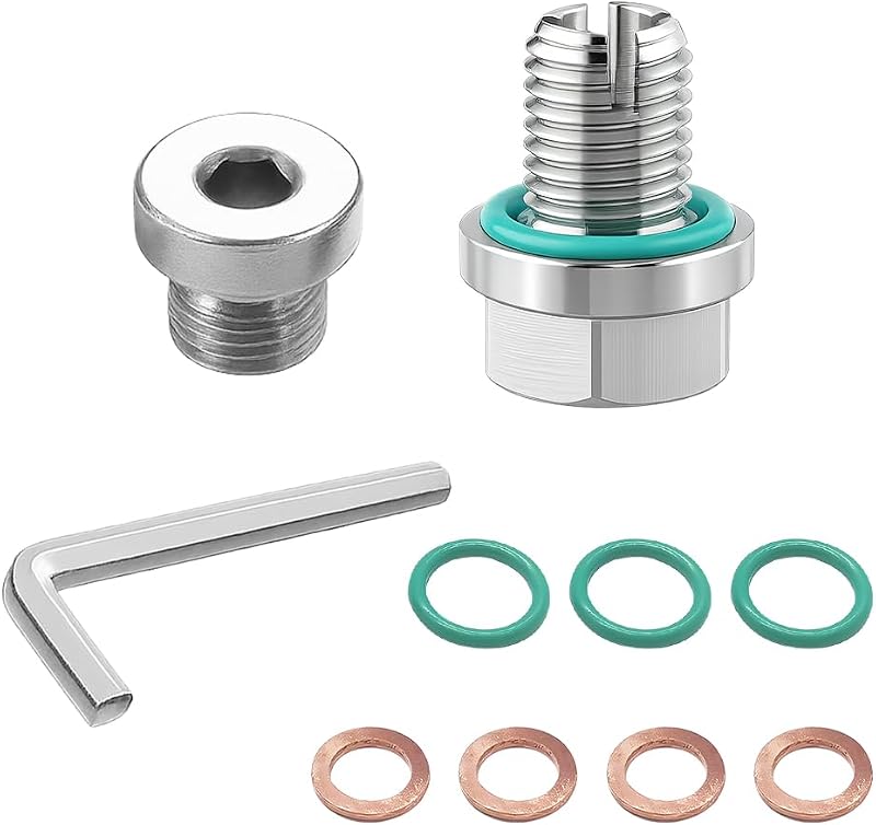 Kit de Reparo de Rosca do Cárter HZEL com Bujão de Óleo Piggyback M12.1-1.25 x 12,5 mm – 1 unidade