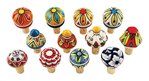 Country Cottage Assorted Ceramic Bottle Stopper By Twine #TOP6